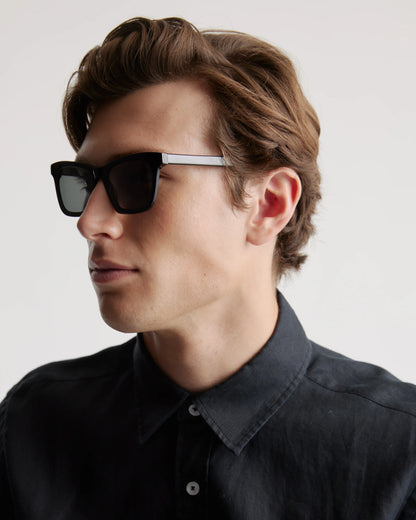 Luna Polarized Acetate Sunglasses - Narrow / Tan Tortoise with Brown Lens