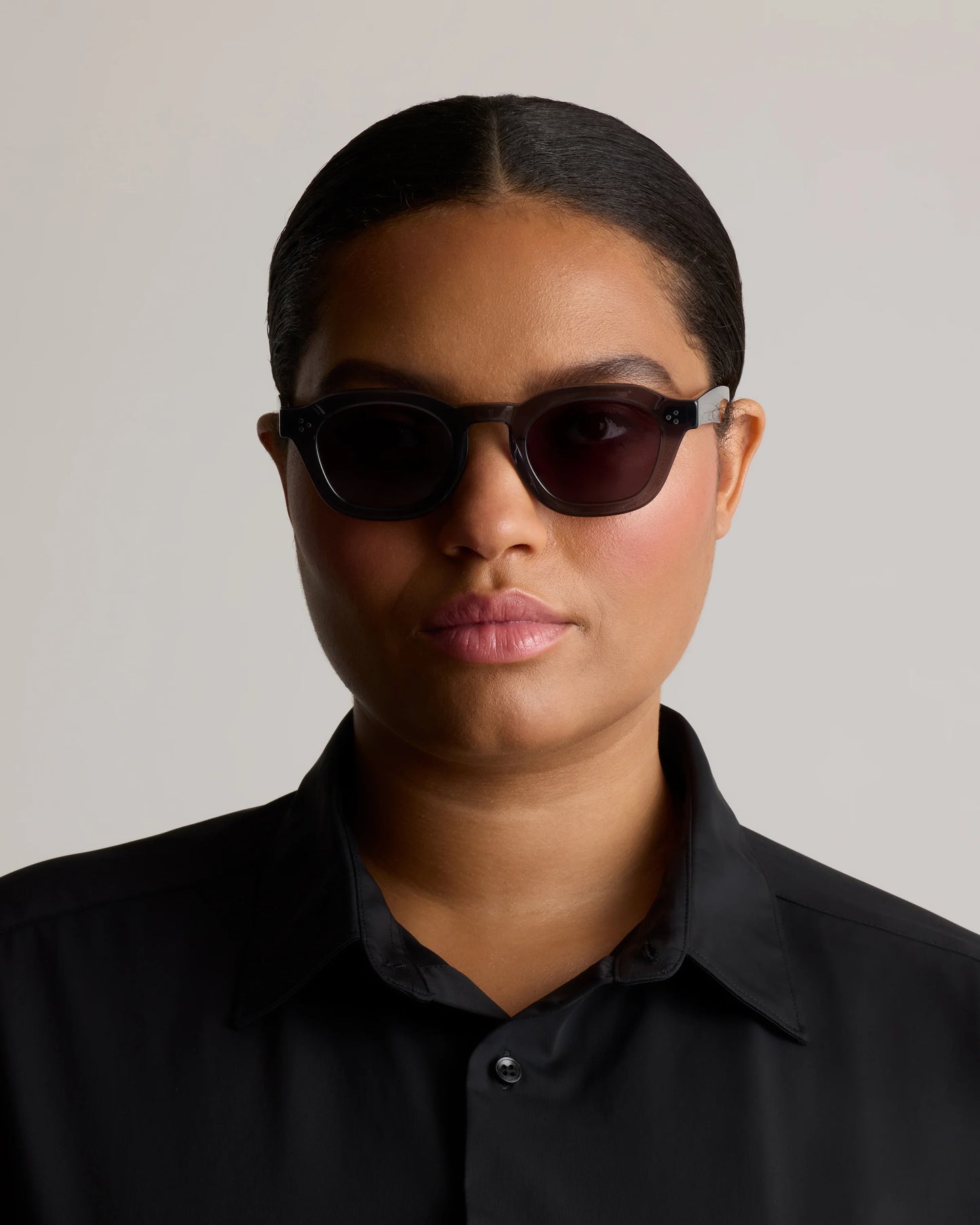 Maldives Polarized Acetate Sunglasses - One Size / Clear Spice with Grey lens