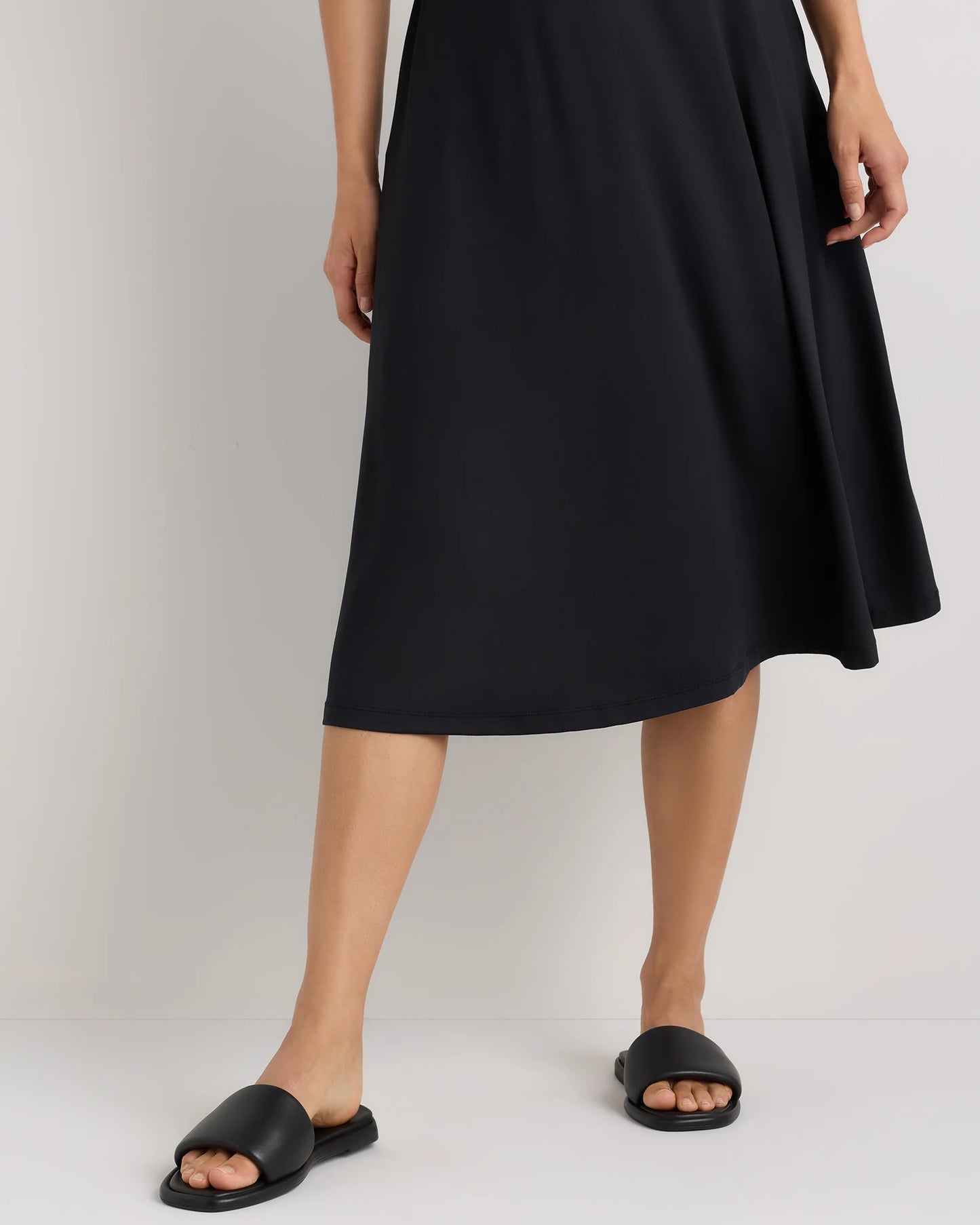 Flowknit Breeze Fit & Flare Dress - XS / Heather Green