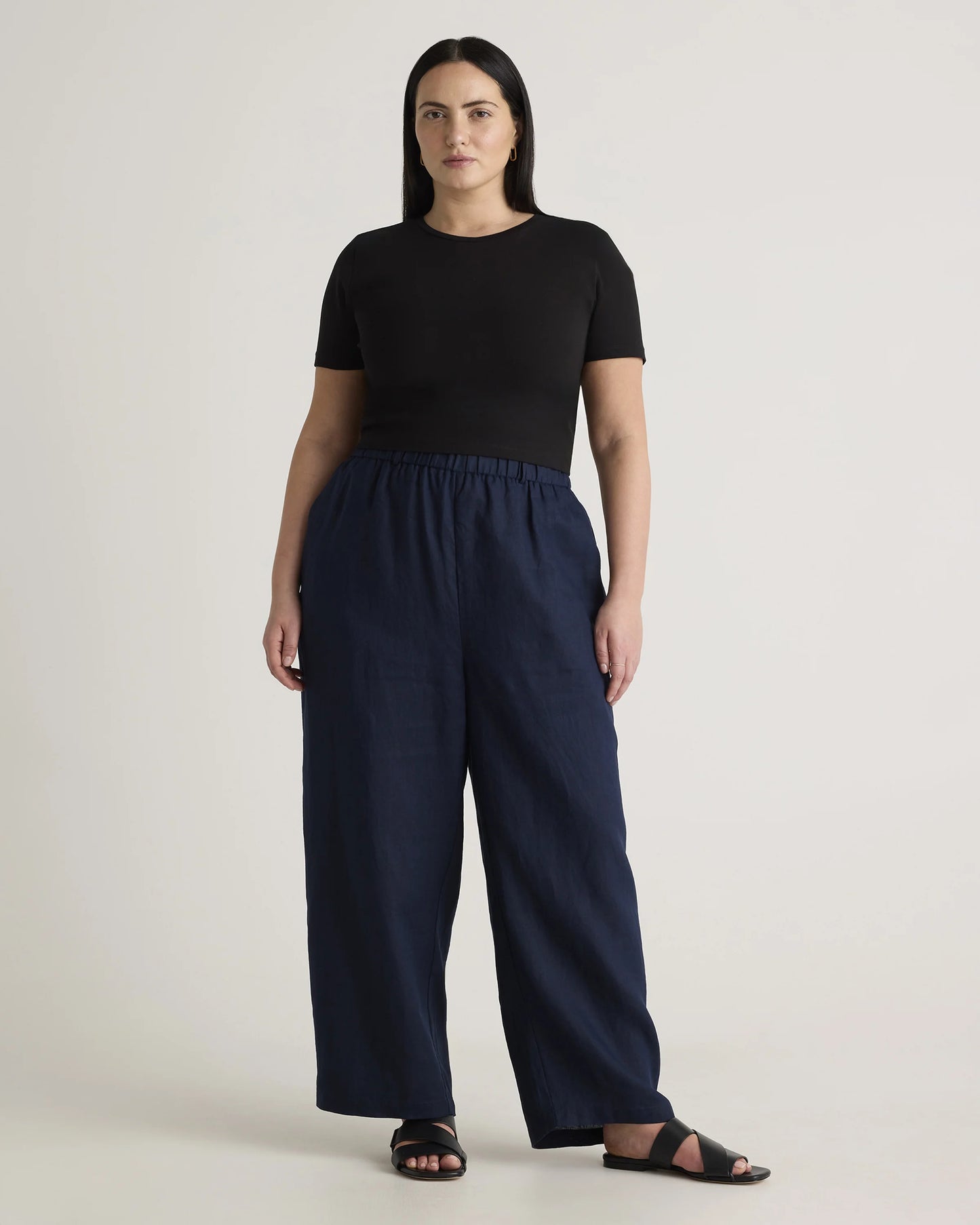 100% European Linen Pants - 1X / Bayberry Olive