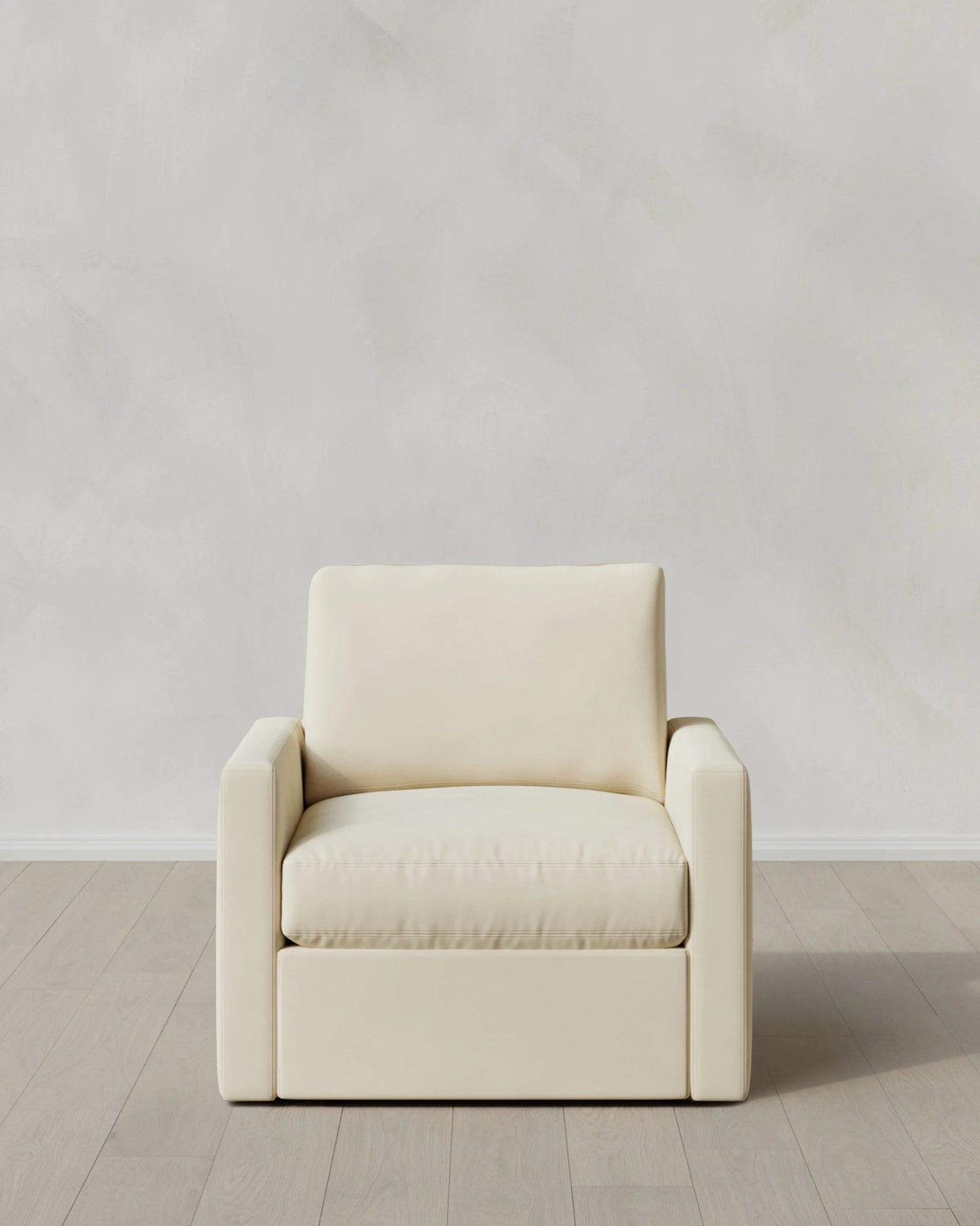 Brennan Swivel Chair in Performance Velvet - 32" / Rust