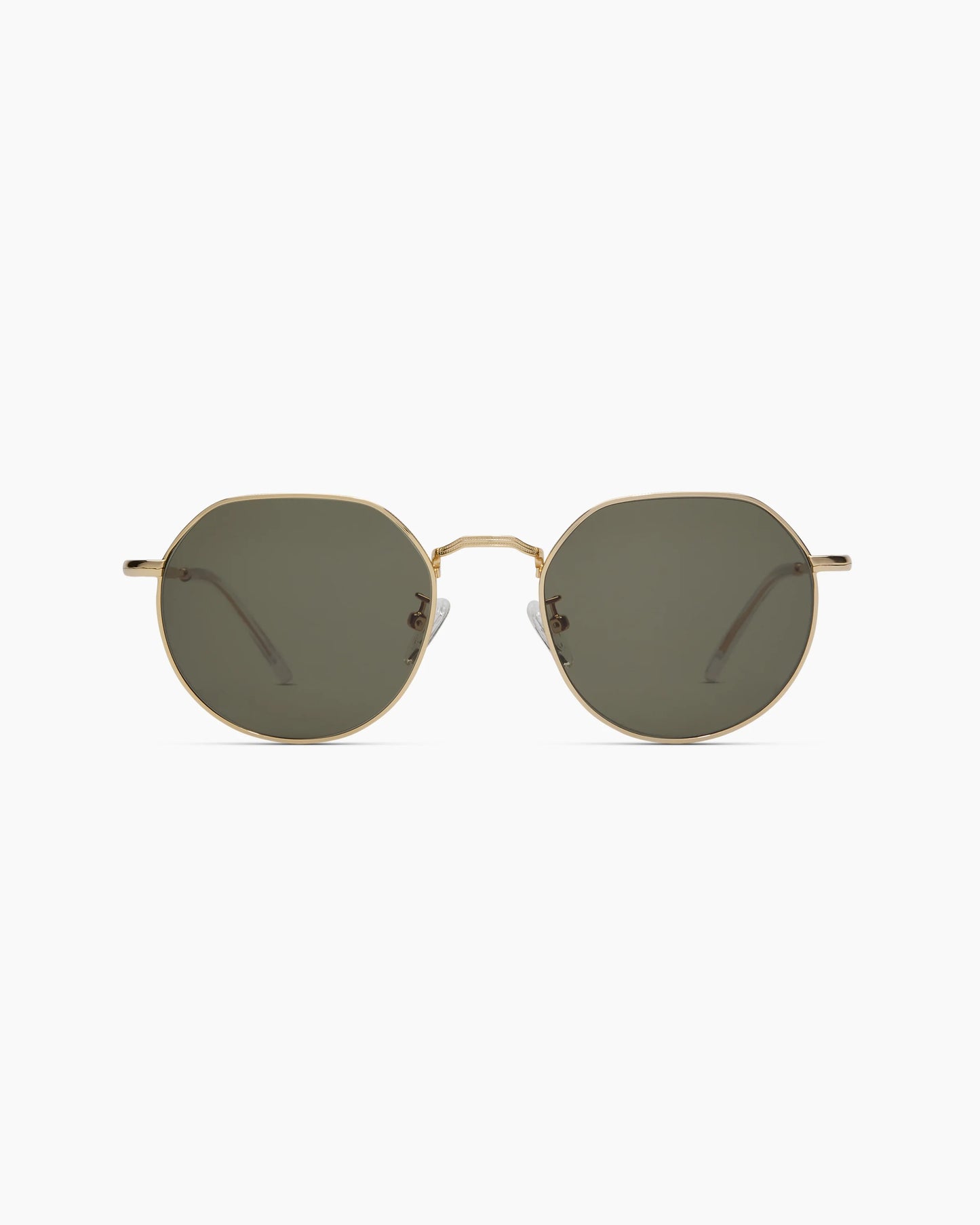 Maui Polarized Stainless Steel Sunglasses - One Size / Gold with Green lens