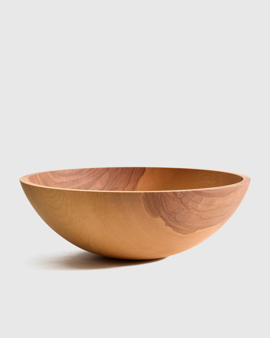 Handcrafted XL Wooden Serving Bowl, 17" - One Size / Beech Wood