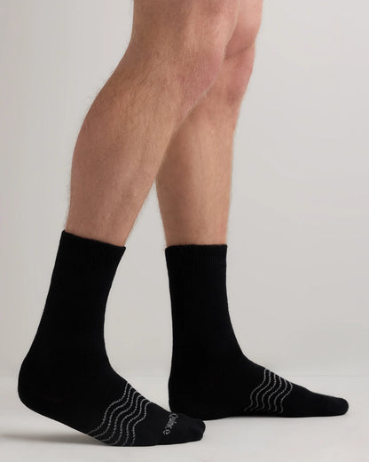 Everyday Cotton Targeted Stretch Crew Socks (4-Pack) - S / White