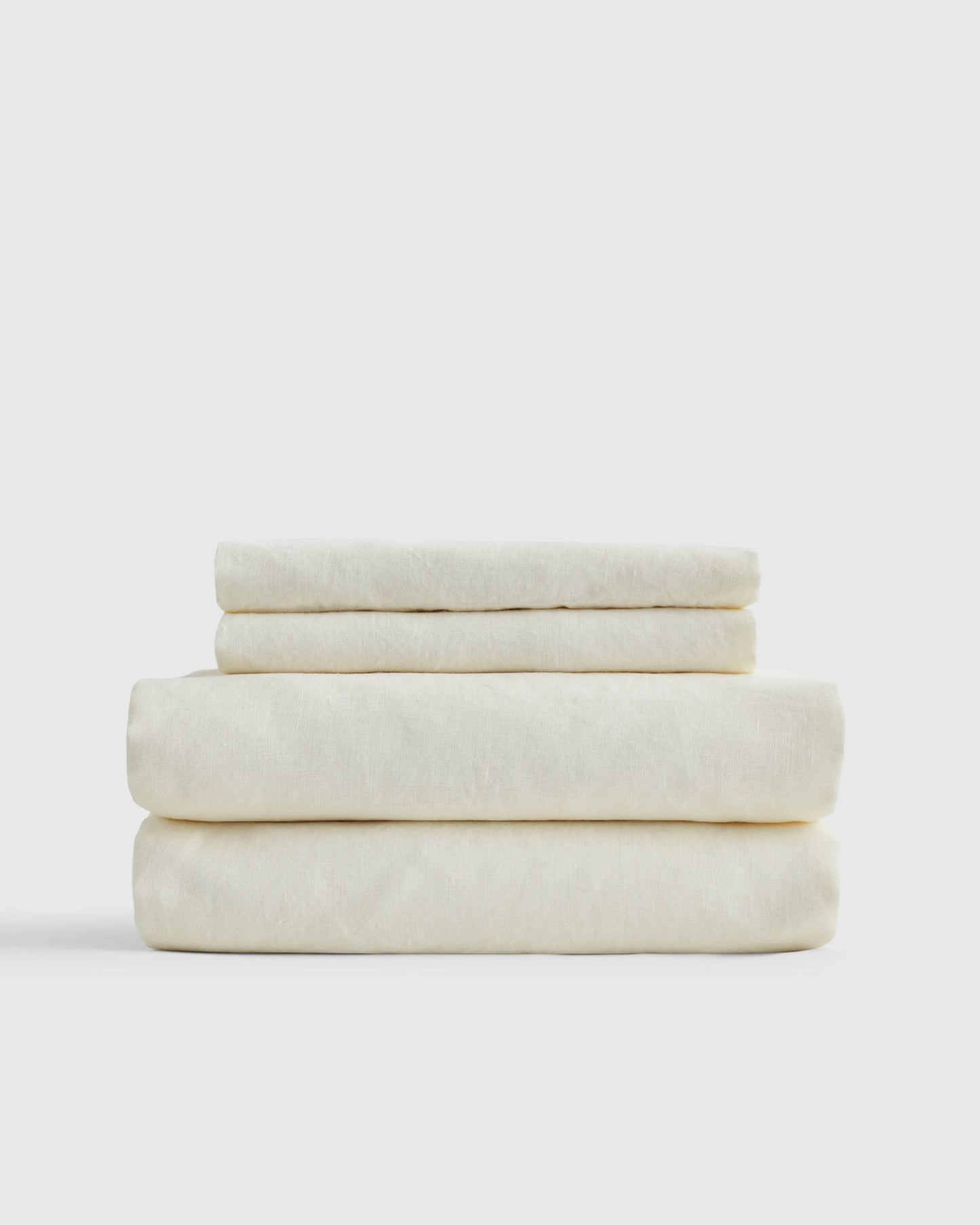 European Linen Sheet Set - Twin / Peach