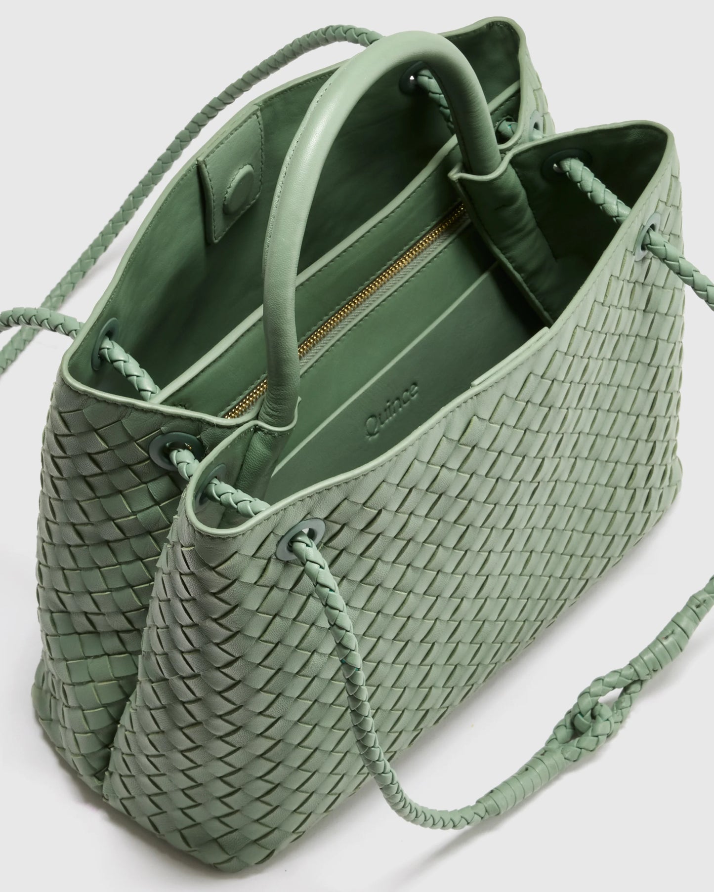 Romy Handwoven Satchel - One Size / Cognac