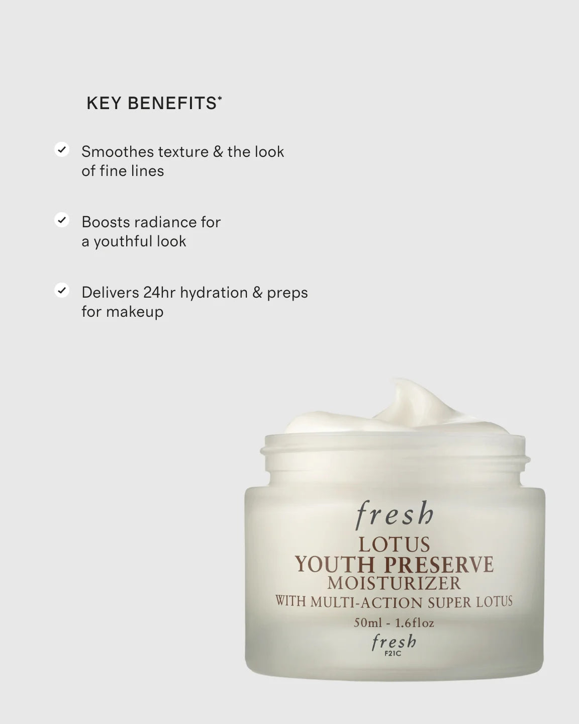 Lotus Youth Preserve Line & Texture Smoothing Day Cream by Fresh - One Size / No Color