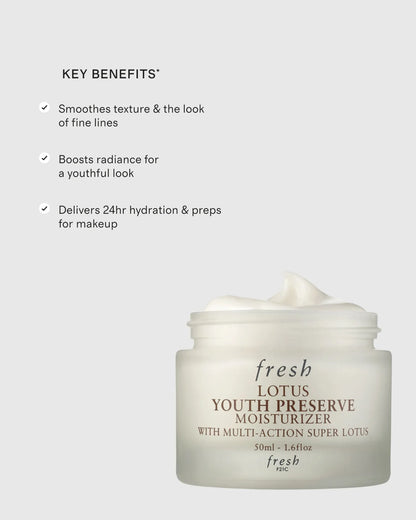 Lotus Youth Preserve Line & Texture Smoothing Day Cream by Fresh - One Size / No Color