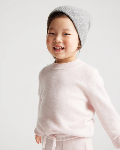 Washable Cashmere Crewneck Sweater - 2T / Forest Floor Green
