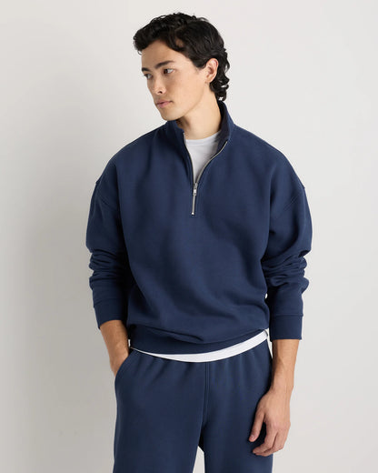 Everyday Fleece Quarter-Zip Sweatshirt - S / Coastal Sage