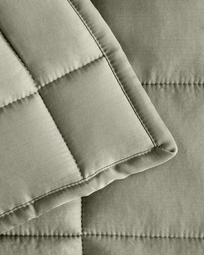 Bamboo Box Quilt - Twin / Sage