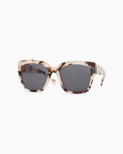 Addison Polarized Acetate Sunglasses - One Size / Tan Tortoise with Grey Lens