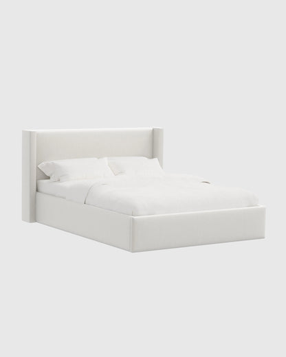 Wingback Bed in Performance Velvet - Full / Butterscotch