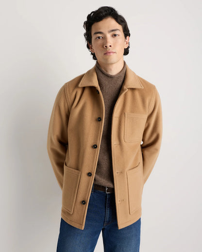 Wool Cashmere Chore Jacket - S / Black