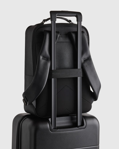 Italian Saffiano Laptop Backpack - One Size / Hickory