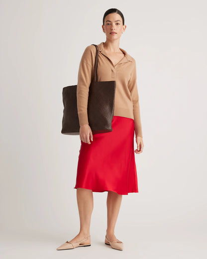 Siena Handwoven Tote - One Size / Taupe