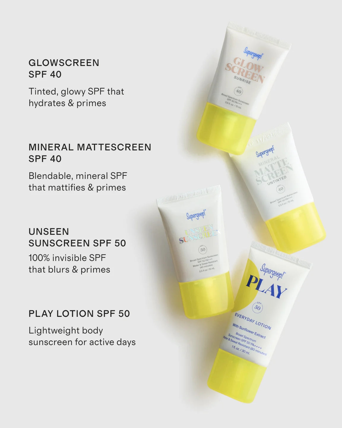 Supergoopies SPF Bestsellers Kit by Supergoop! - One Size / No Color