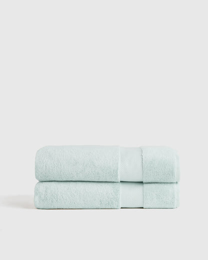 Turkish Ultra Plush Bath Sheet (Set of 2) - One Size / White