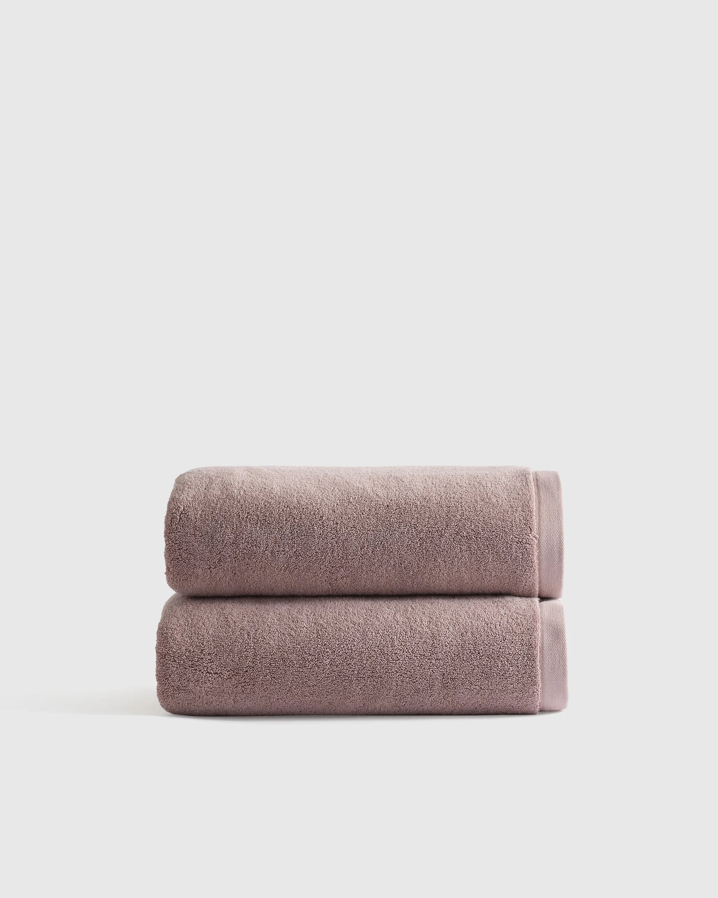 Plush Organic Turkish Cotton Bath Towel (Set of 2) - One Size / White