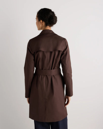 Comfort Stretch Trench Coat - XS / Navy