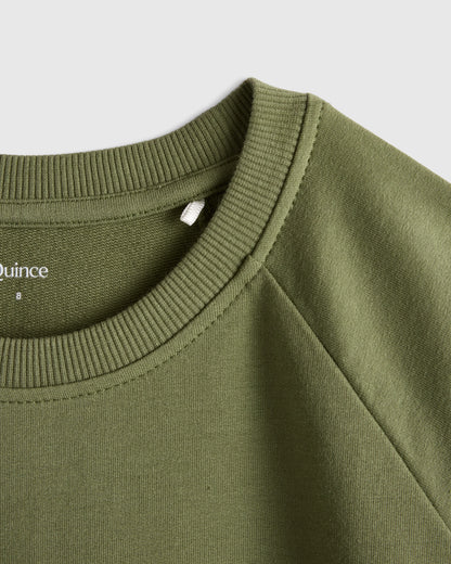 Organic Cotton French Terry Crew Neck Sweatshirt - 6 / Heart Graphic