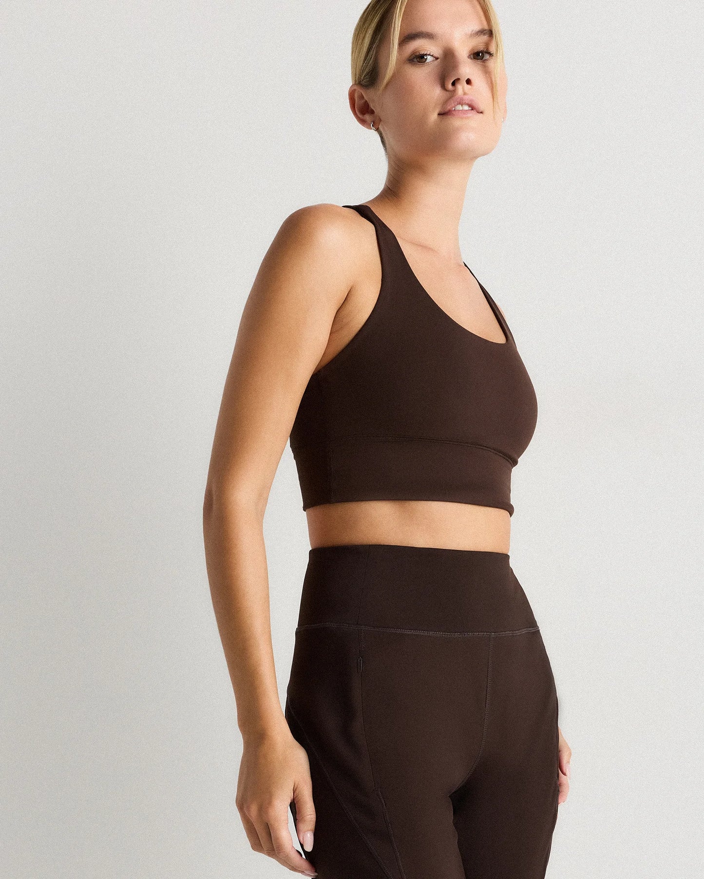 Power-Up Long Line Strappy Sports Bra - XS / Classic White
