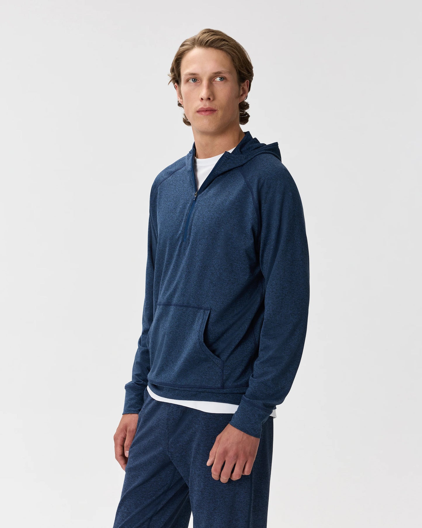 Flowknit Performance Half-Zip Hoodie - S / Heather Green