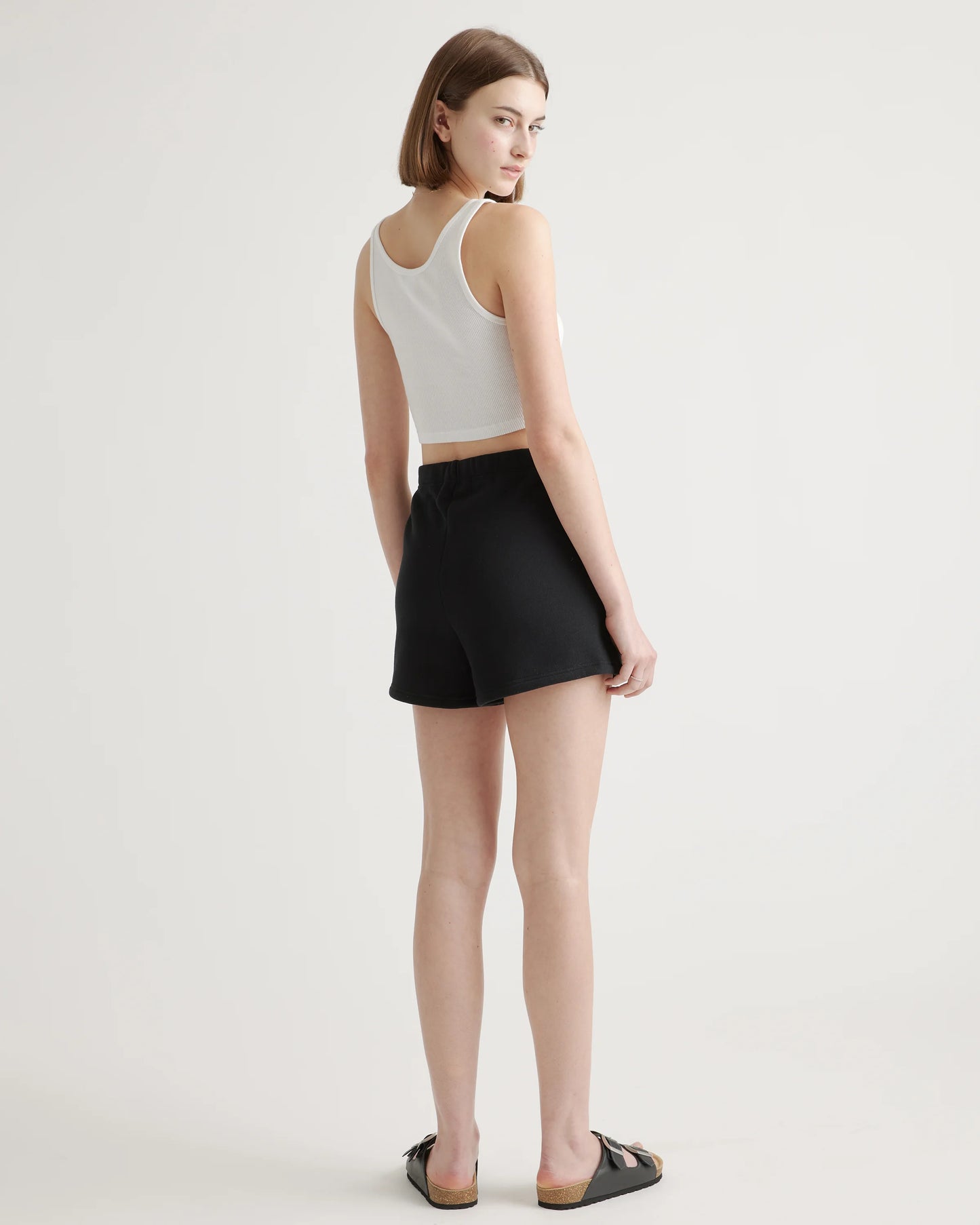 Organic Heavyweight Fleece Sweatshort - XS / Black