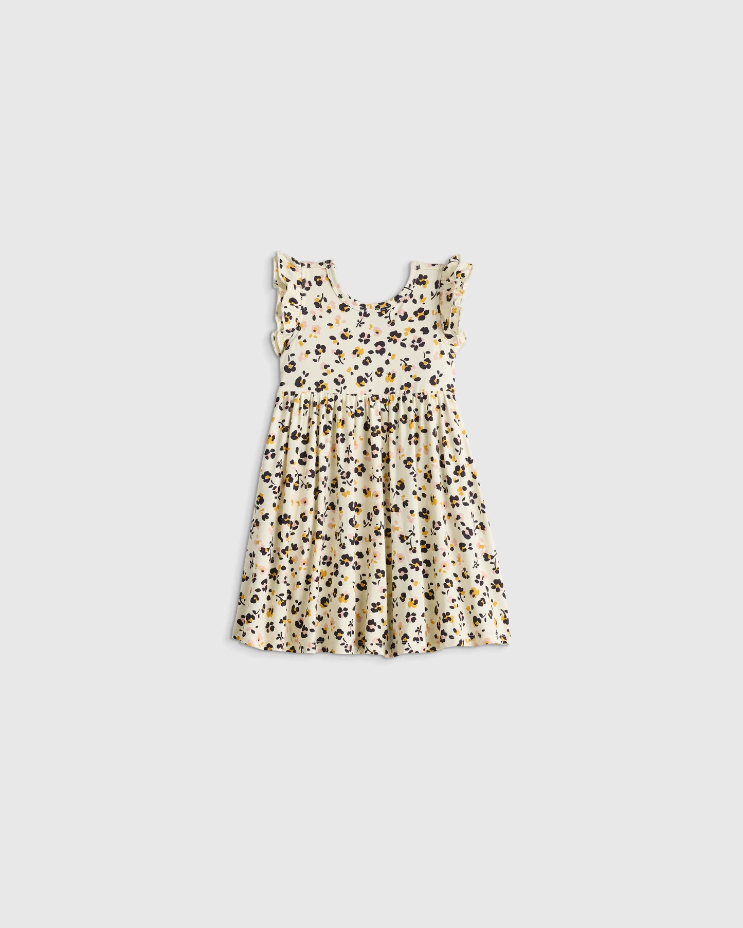 Bamboo Short Sleeve Flutter Twirl Dress - 12-18M / Starfish Pool