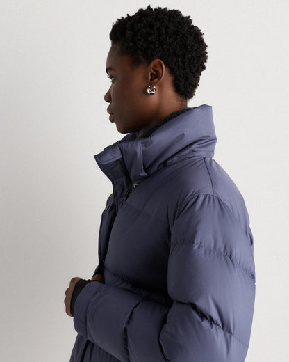 Responsible Down Long Puffer Jacket - XS / Black