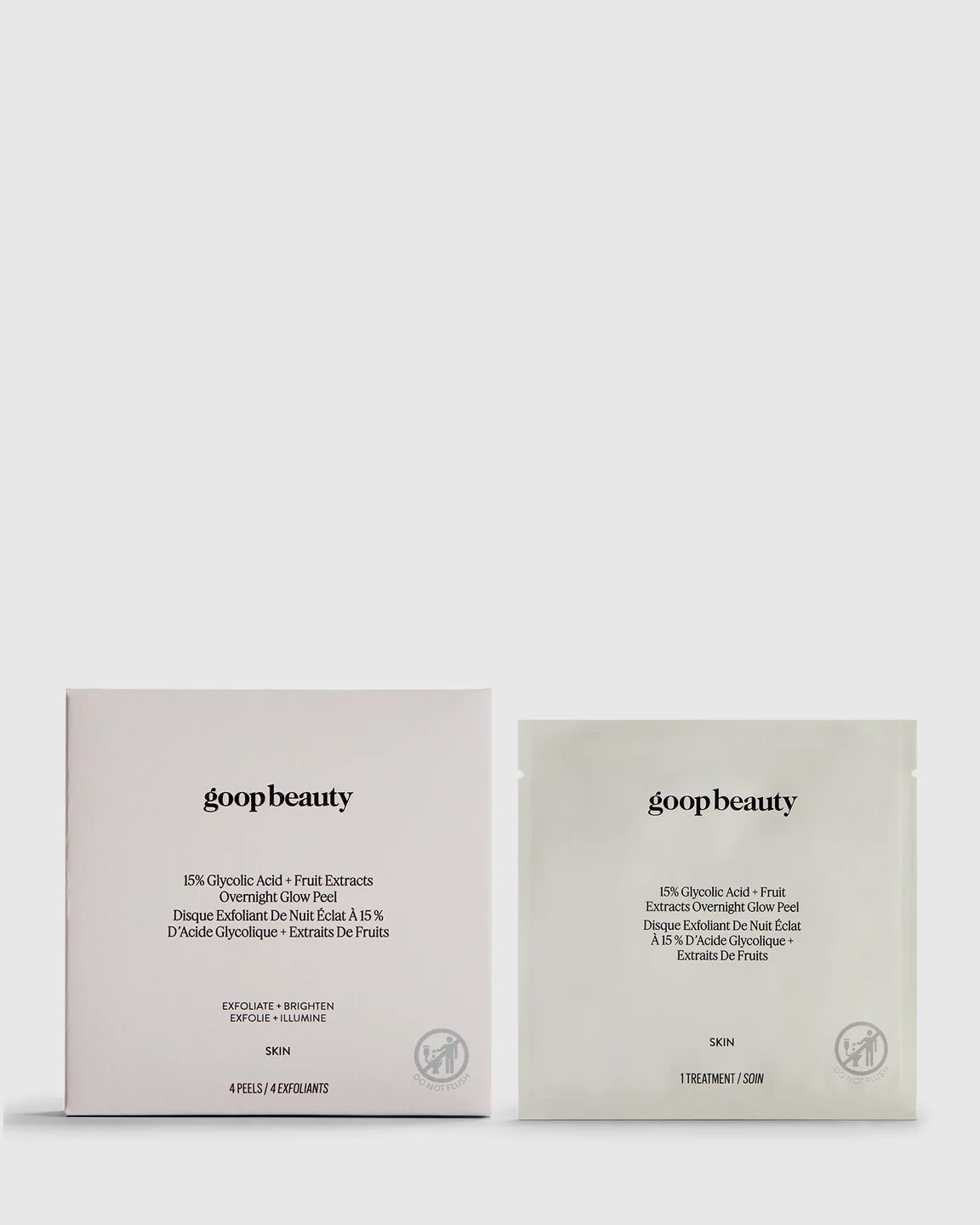 15% Glycolic Acid Overnight Glow Peel 4-Pack by goop Beauty - One Size / No Color