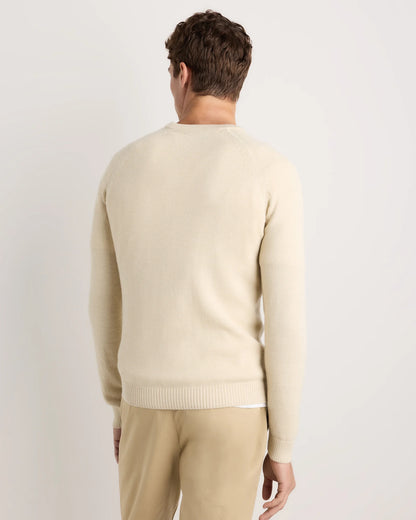 Alpaca-Wool Crewneck Sweater - S / Natural