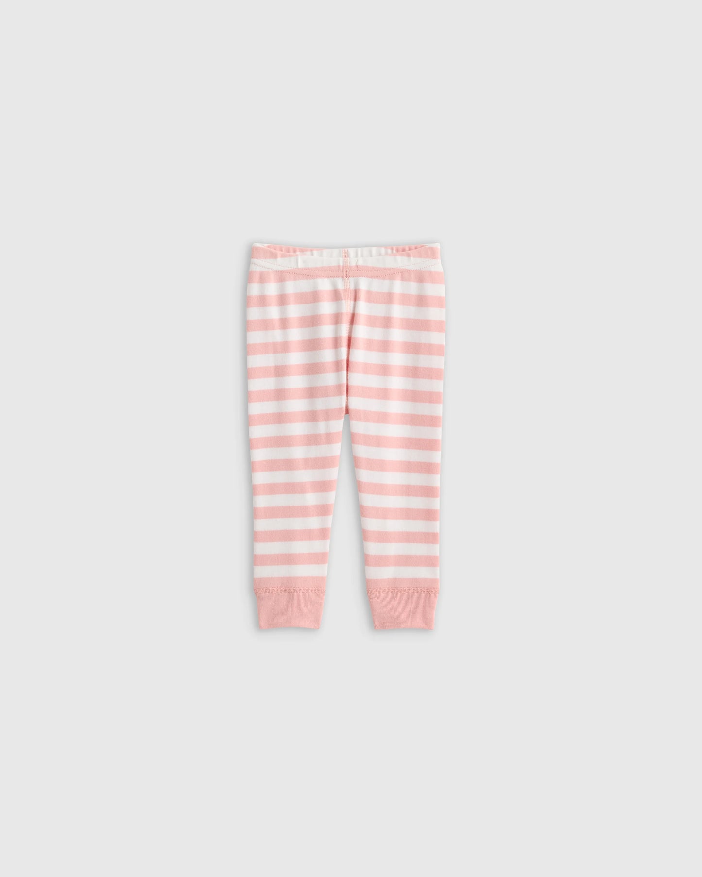 100% Organic Cotton Long Sleeve and Pant Pajama Set - 12-18M / Navy Stripe