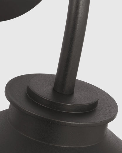 Contemporary Steel Indoor/Outdoor Barn Sconce - Small / Black