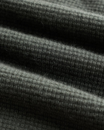 Mongolian Cashmere Waffle Sweatshirt - S / Faded Denim