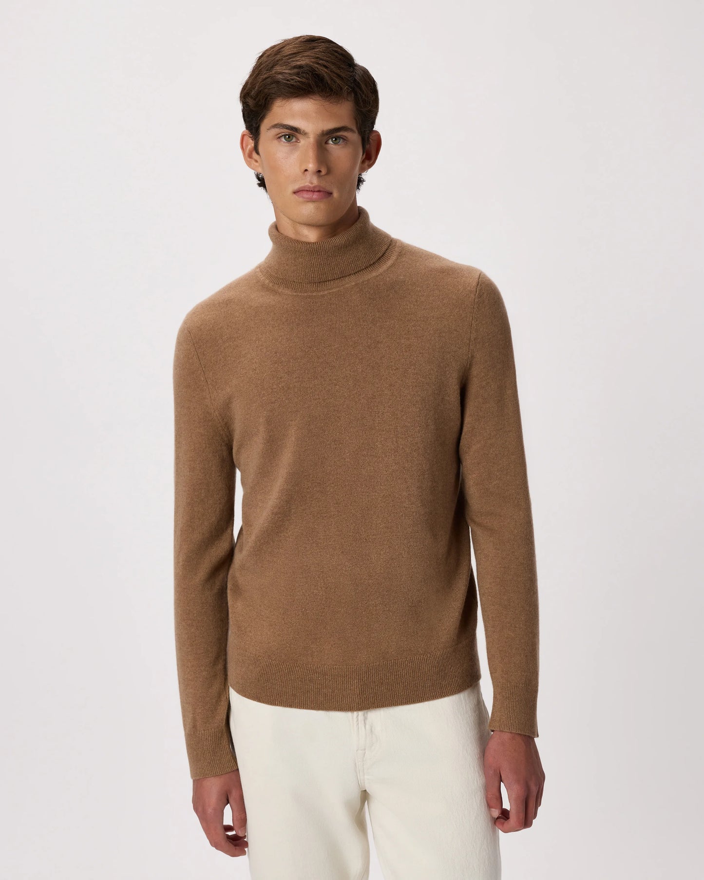 Mongolian Cashmere Turtleneck Sweater - S / Black