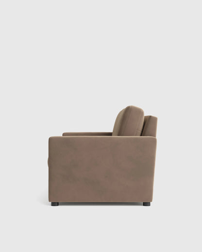 Brennan Sofa in Performance Velvet - 7ft / Taupe