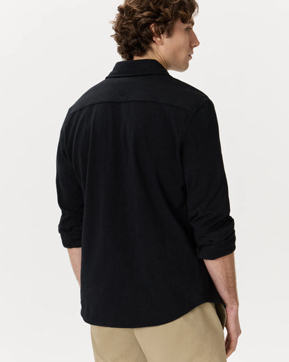 100% Organic Cotton Slub Long Sleeve Button Up Shirt - S / Heather Grey