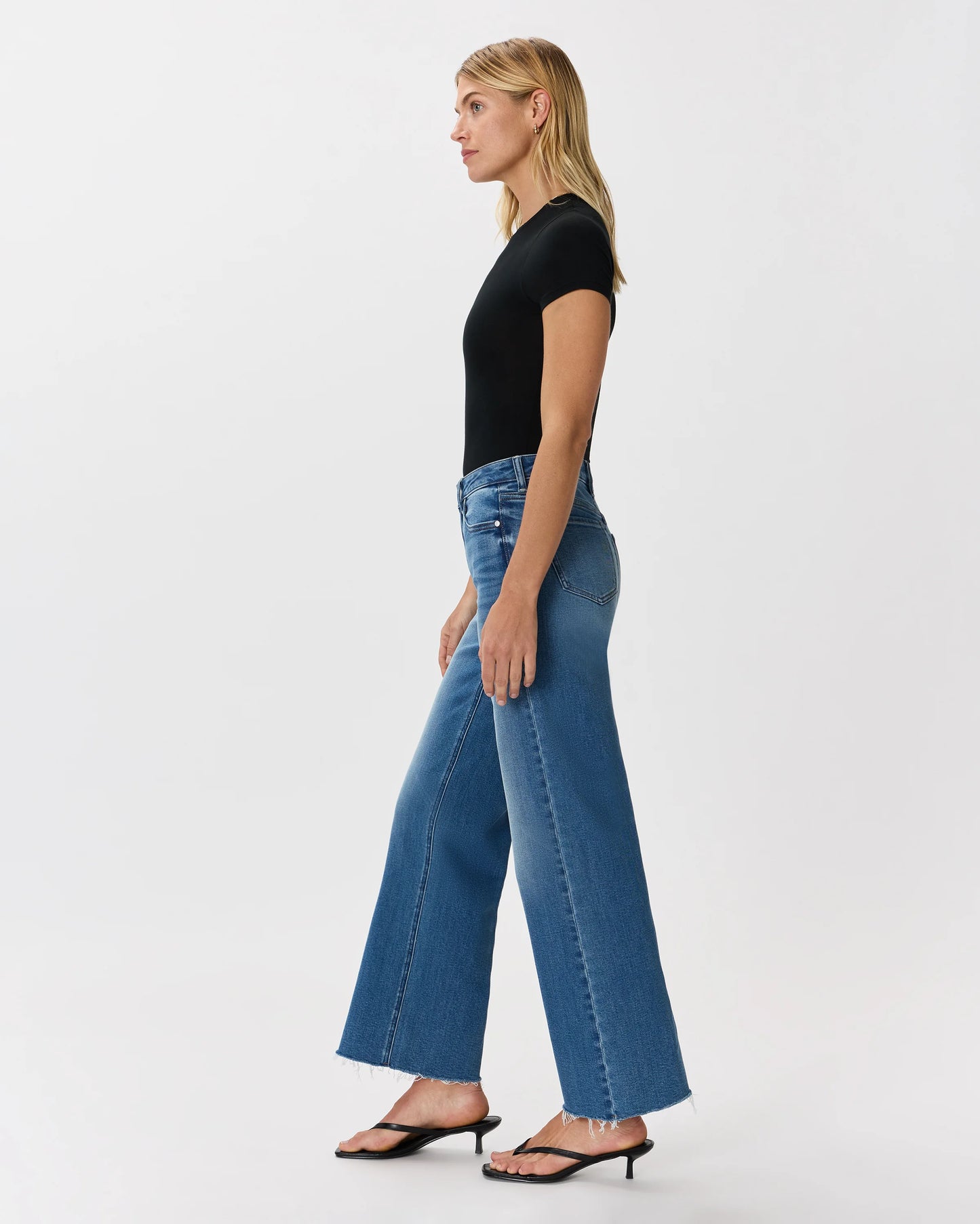 Bella Stretch Wide Leg Jeans - 24 / Frosted Blue