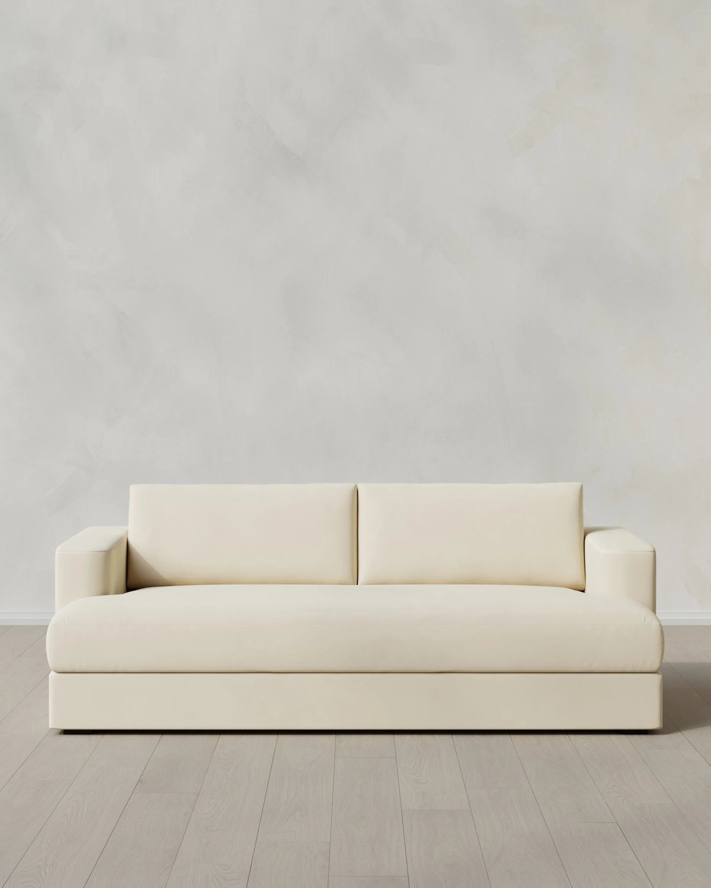 Sierra Curved Arm Sofa in Performance Velvet - 7ft / Sable