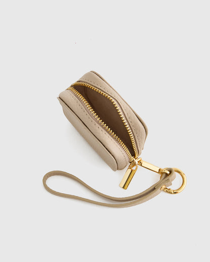 Italian Leather Zip Case - One Size / Black