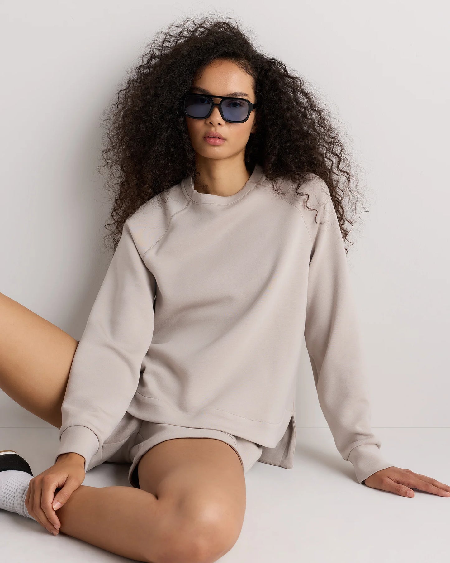 CloudComfort Crewneck Sweatshirt - XS / Pebble Beige