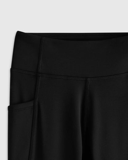 Girls Ultra-Form Pocket Leggings - 6 / Black Camo