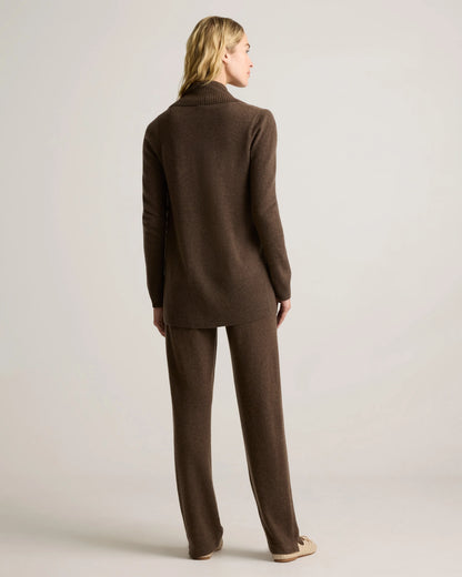 Mongolian Cashmere Open Cardigan Sweater - XS / Brown