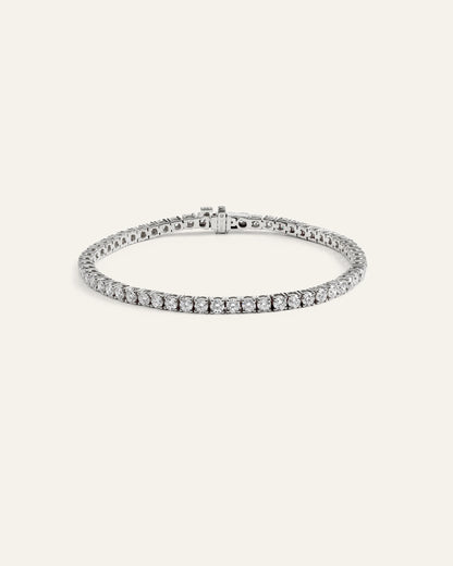 14K Gold Lab Grown Diamond Tennis Bracelet - 5ctw - 6.5" / Yellow Gold