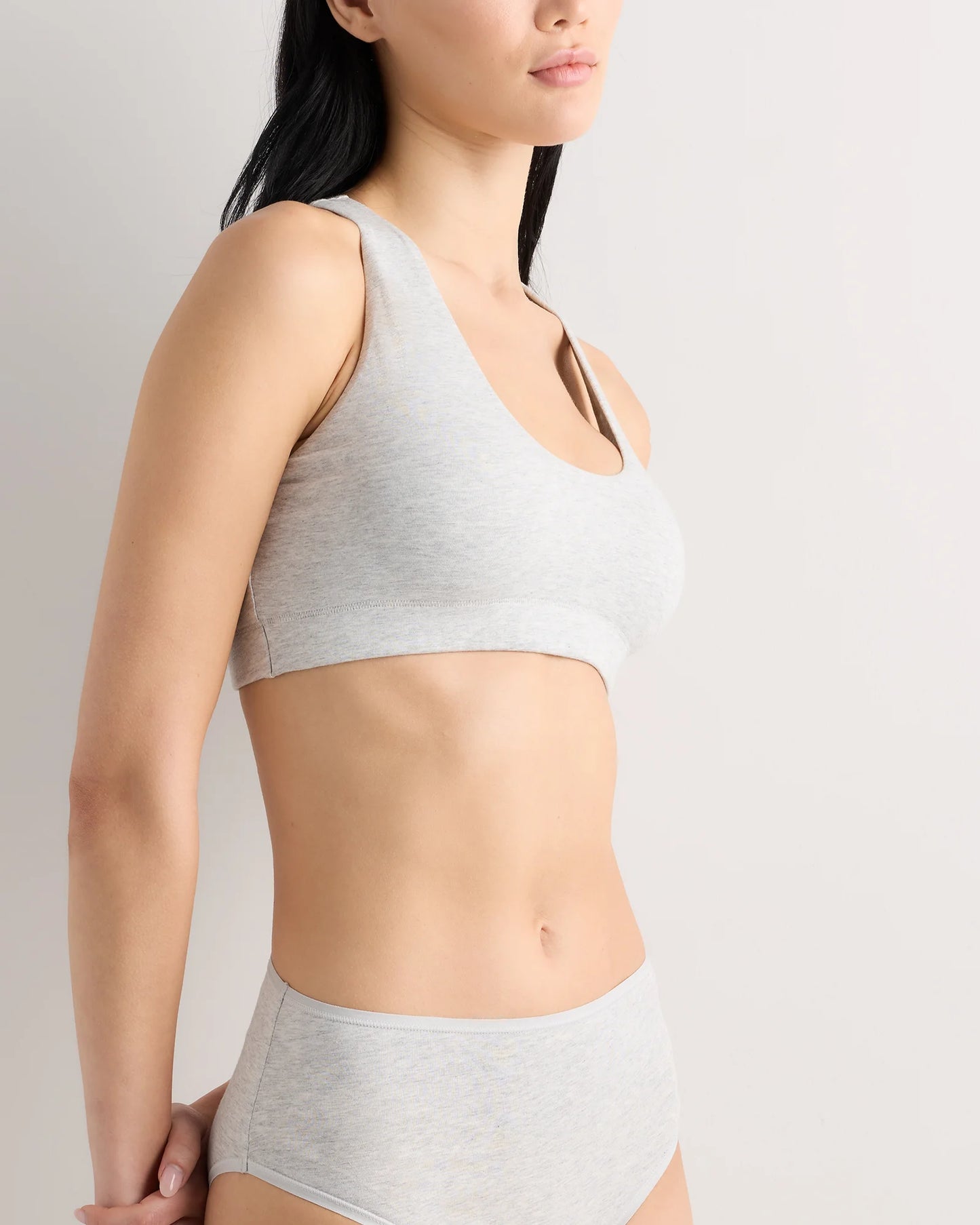 Organic Cotton Racerback Bralette (2-Pack) - XS / Black
