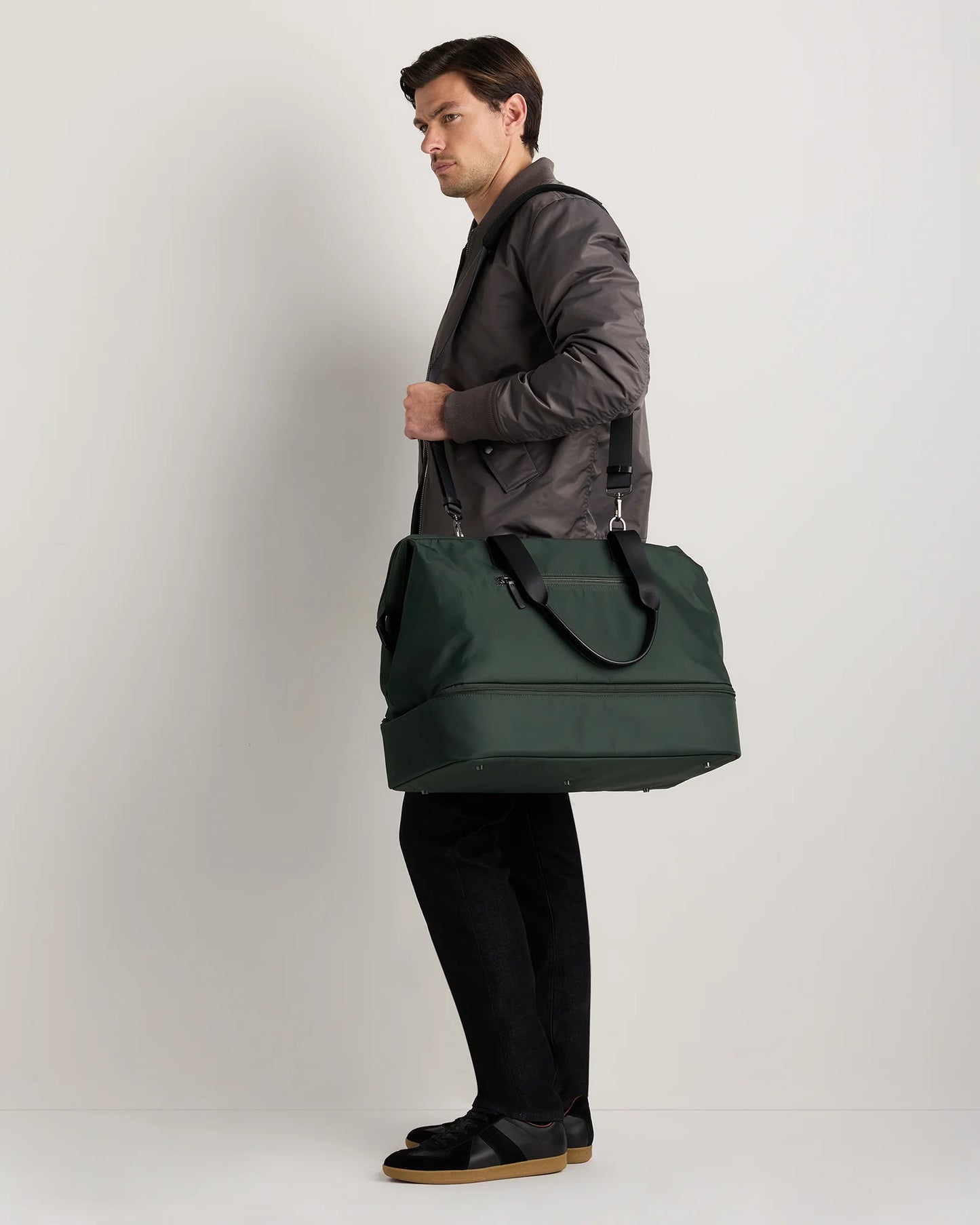 Voyage Nylon Dual Compartment Weekender - One Size / Black