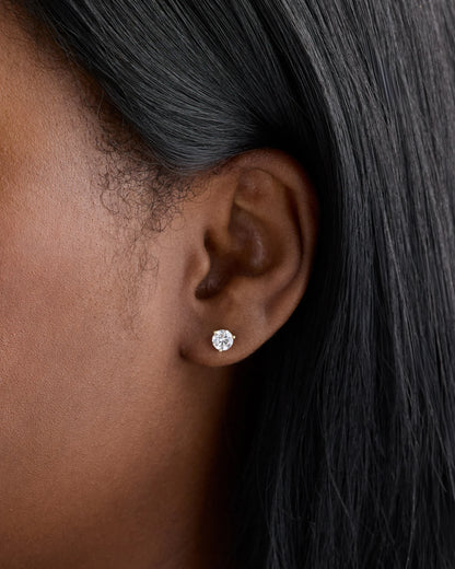 14K Gold Lab Grown Diamond Martini Studs - 1ctw - One Size / Yellow Gold