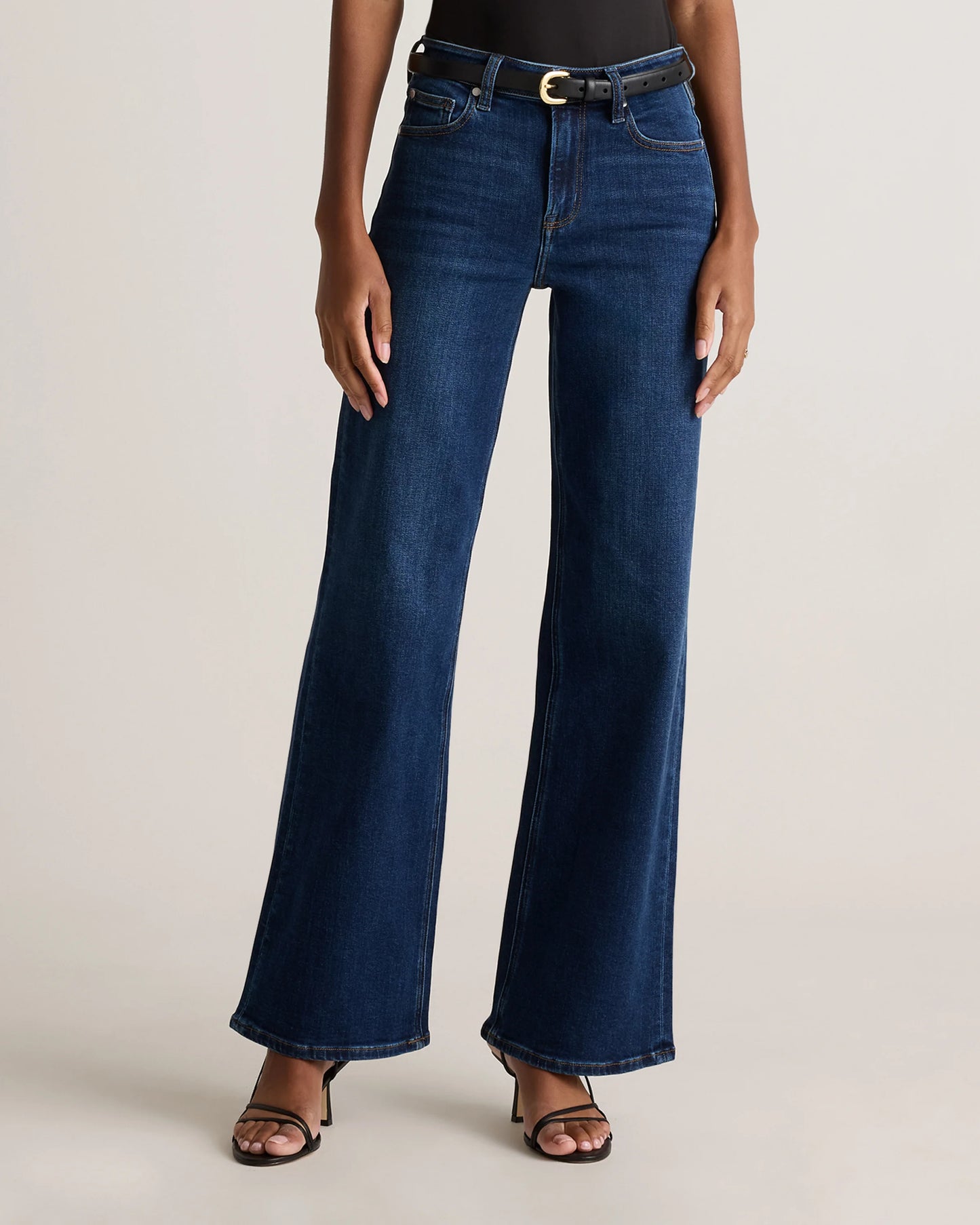 Bella Stretch Wide Leg Jeans - 24 / Frosted Blue