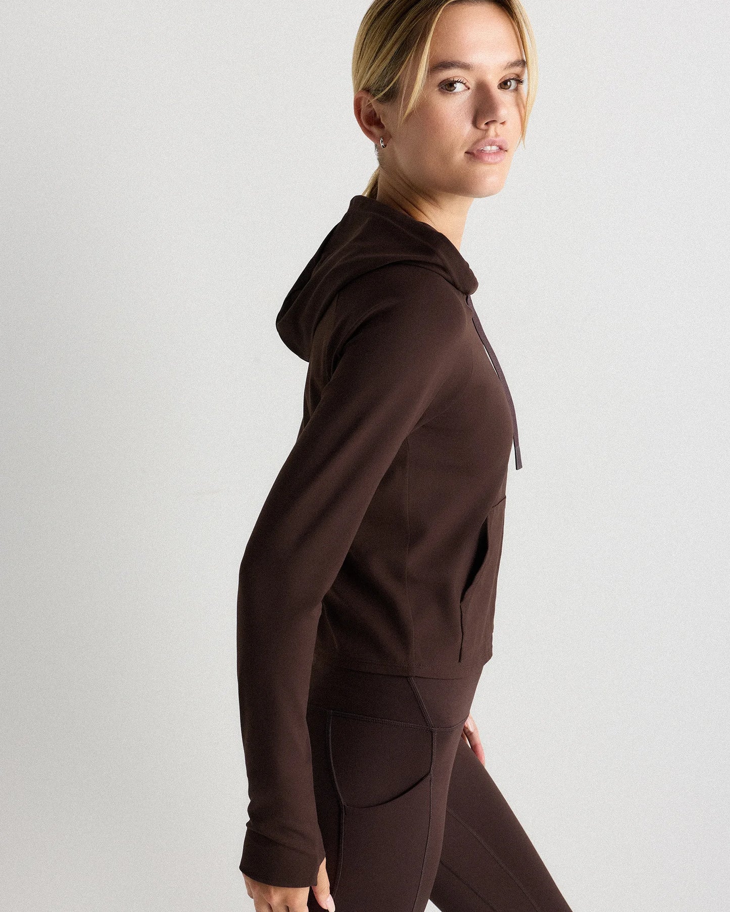 Ultra-Form Hooded Crop Jacket - XS / Black